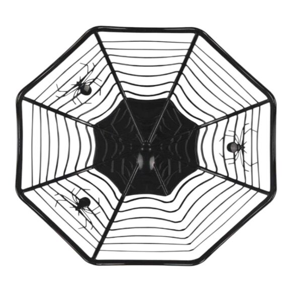 Novelty Bowl Tong Set Spider Web Insect Skeleton Bones Holiday Party Tableware - Picture 16 of 16